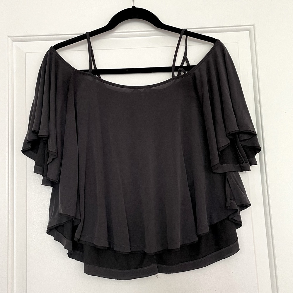 Free people off the shoulder double layer top